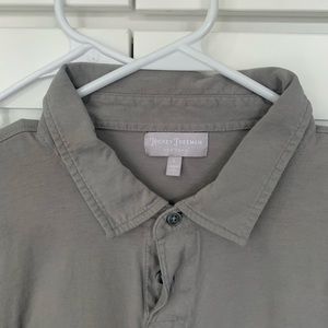 Hickey Freeman grey polo size large